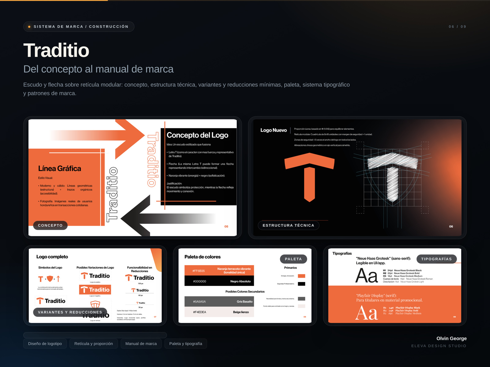 Traditio / brand system / portfolio artwork