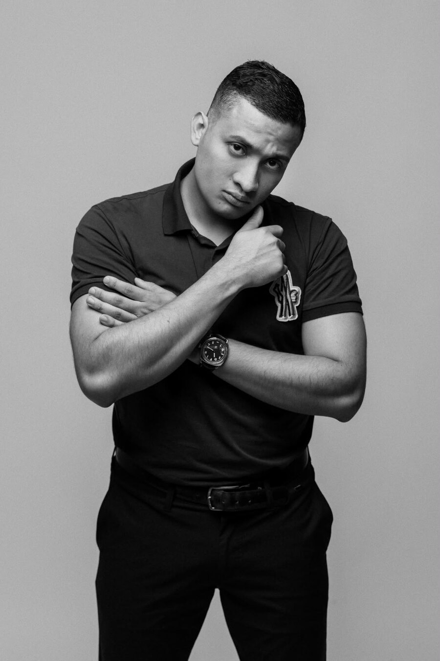 Studio portrait of Olvin George